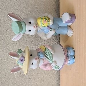 Vintage Bunny Figurines/Easter Decor